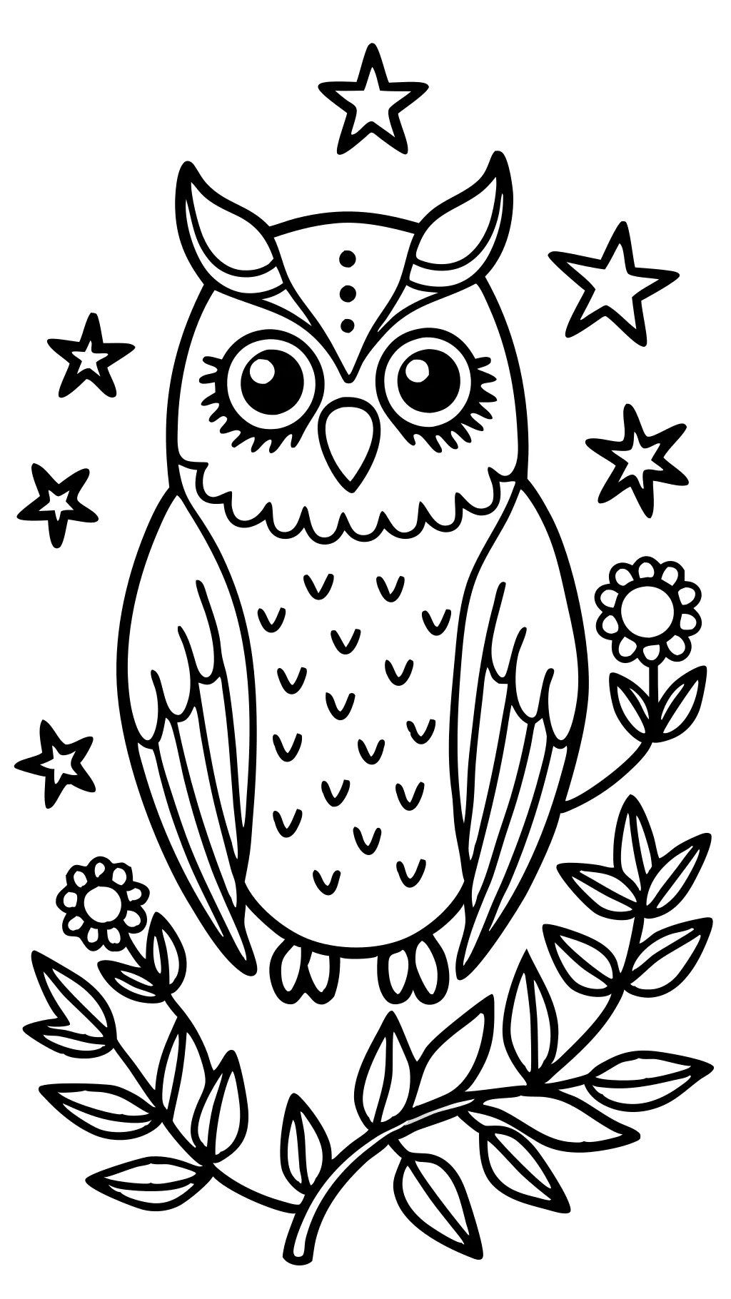 owl printable coloring pages